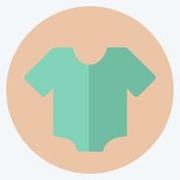 maglietta icona - stile piatto - illustrazione semplice vettore
