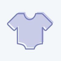 camicia icona - stile bicolore - illustrazione semplice vettore