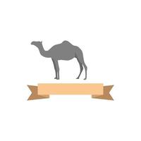 illustrazione grafica vettoriale del logo del cammello. perfetto da utilizzare per l'azienda tecnologica