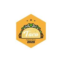 logo taco moderno vettore