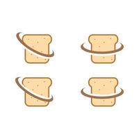 illustrazione grafica vettoriale del logo del pane. perfetto da utilizzare per l'azienda tecnologica