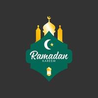 logo ramadan kareem vettore