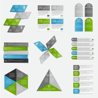 raccolta di modelli di infografica per l'illustrazione vettoriale aziendale