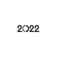2022 e design del logo o dell'icona delle frecce del cerchio vettore