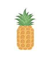 icona di ananas fresco vettore