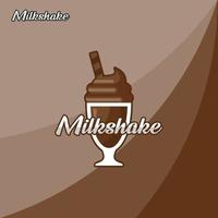 illustrazione grafica vettoriale di milkshake al cioccolato. perfetto da usare per il deserto