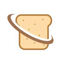 illustrazione grafica vettoriale del logo del pane. perfetto da utilizzare per l'azienda tecnologica