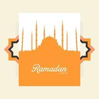 logo ramadan kareem vettore