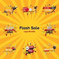 illustrazione grafica vettoriale del pacchetto logo vendita flash