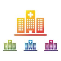 disegno dell'icona di vettore del modello di logo dell'ospedale