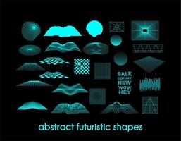 disegno vettoriale di forme futuristiche astratte