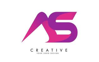 lettere come design del logo con effetto nastro e vettore sfumato rosa.