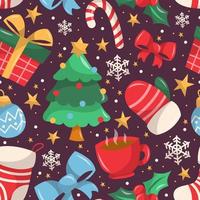 buon natale seamless pattern vettore