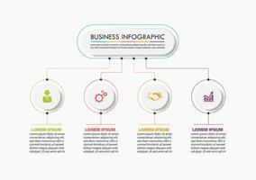 modello di presentazione aziendale infografica vettore