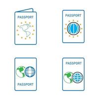 icona vettore passaporto internazionale - viaggio, imbarco, aeroporto, illustrazione vettoriale documento