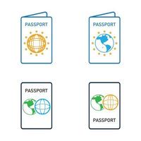 icona vettore passaporto internazionale - viaggio, imbarco, aeroporto, illustrazione vettoriale documento