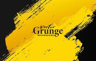 sfondo astratto grunge design giallo e nero vettore