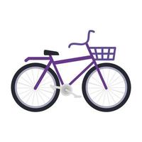 bicicletta trasporto ecologia icona isolata vettore