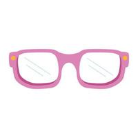 simpatica icona ottica per la visione degli occhiali vettore