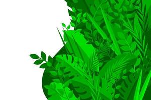 disegno vettoriale di foglie tropicali estive alla moda