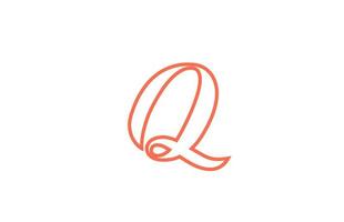q alfabeto lettera logo icona. design creativo per azienda e business vettore