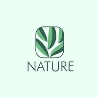 logo e simbolo della natura delle foglie per l'industria dell'ambiente dei segni vettore