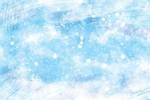 nevicata astratta dell'acquerello o sfondo di ghiaccio incrinato per Natale e inverno vettore