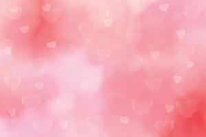 acquerello rosa cuore sfocato bokeh sfondo per il giorno di san valentino eps10 vettori illustrazione