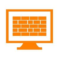 firewall su sfondo bianco vettore