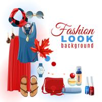 Fashion Look Background vettore