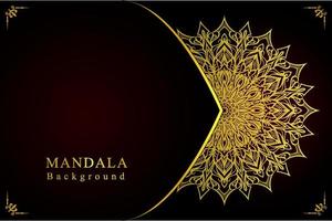 arabesco dorato mandala sfondo islamico per milad un nabi festival premium vector