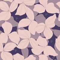 fiori di reticolo senza giunte di vettore. illustrazione botanica per carta da parati, tessile, tessuto, abbigliamento, carta, cartoline vettore