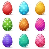 Buona Pasqua, Set color egg. vettore