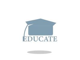 logo dell'università o concetto di logo di istruzione illustrazione vettoriale. modello di progettazione del logo dell'università. vettore