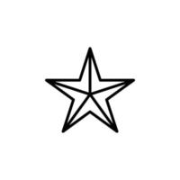 stelle, notte, icona della linea stellare, vettore, illustrazione, modello di logo. adatto a molti scopi. vettore