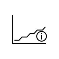icona della linea di informazioni vbusiness. modello di disegno vettoriale