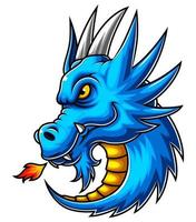 disegno del logo della mascotte del drago vettore