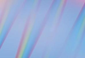 effetto realistico della lente del riflesso del prisma arcobaleno su sfondo viola. vettore