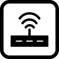 Disegno dell&#39;icona del router vettore