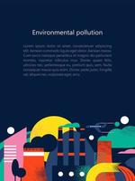 inquinamento dell'ambiente da emissioni nocive nell'atmosfera e nell'acqua. illustrazione vettoriale 03.jpg