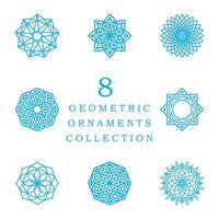 set collezione di ornamenti mandala vector