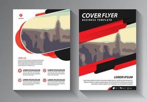 modello di business flyer per brochure e relazione annuale con un'idea moderna vettore