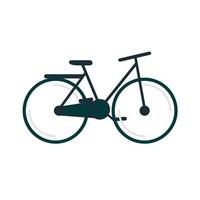 icona della bicicletta. simbolo della bici isolato nero su sfondo bianco vettore