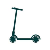 scooter icona illustrazione vettoriale nero bianco