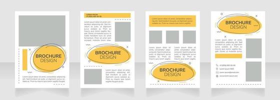 progettazione del layout dell'opuscolo vuoto della campagna pubblicitaria vettore