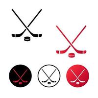 illustrazione astratta dell'icona dell'hockey vettore