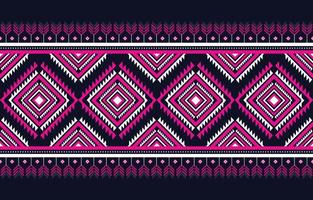 motivo tribale blu navy e rosa tessuti tradizionali astratti motivi geometrici etnici per sfondo o carta da parati, tappeti, batik, illustrazione vettoriale