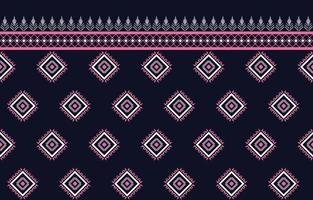 motivi etnici geometrici tribali tradizionali indigeni. design in stile ricamo per sfondo, carta da parati, tappeto, tessuto, involucro, batik, illustrazione vettoriale