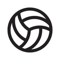 linea di vettore di pallavolo per web, presentazione, logo, simbolo dell'icona.