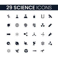 grande collezione di icone relative alla scienza vettore